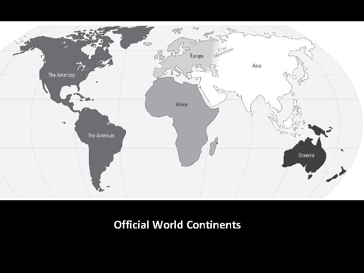 Official World Continents 