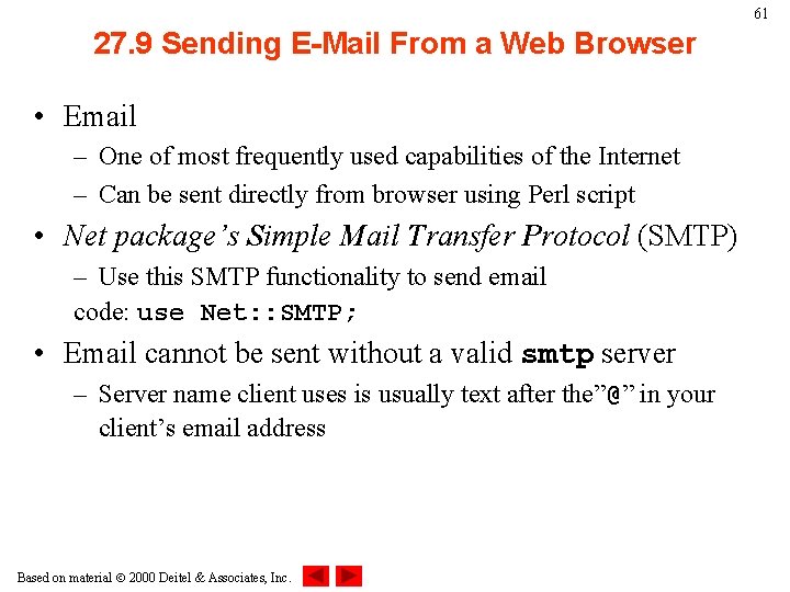 61 27. 9 Sending E-Mail From a Web Browser • Email – One of 61 27. 9 Sending E-Mail From a Web Browser • Email – One of