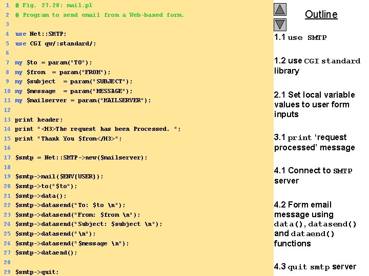 1 # Fig. 27. 28: mail. pl 2 # Program to send email from 1 # Fig. 27. 28: mail. pl 2 # Program to send email from