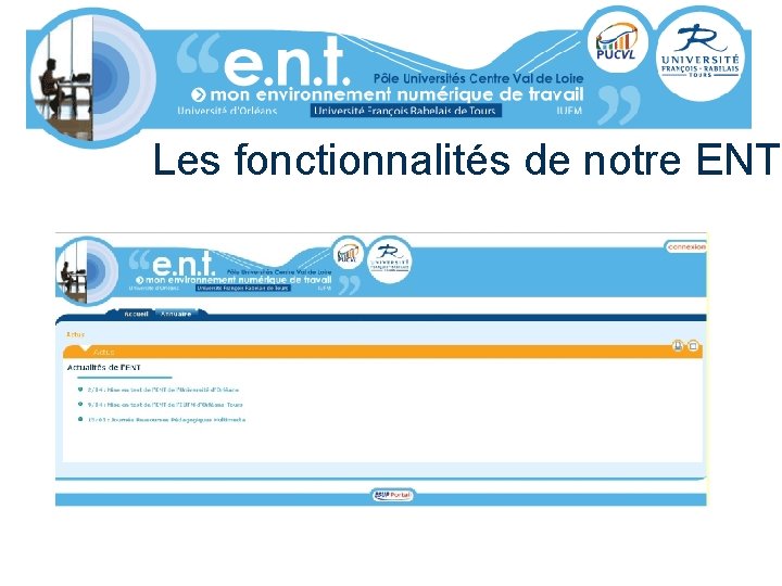 Les fonctionnalités de notre ENT 