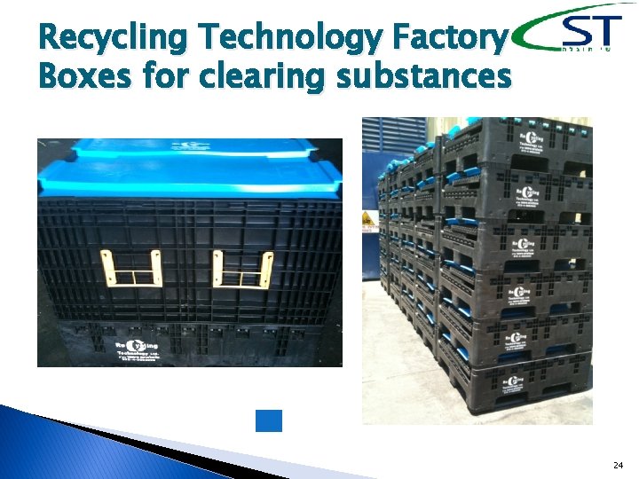 Recycling Technology Factory Boxes for clearing substances 24 