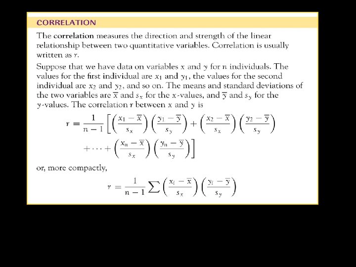 Basically r tells us the strength and direction of two variables Basically r tells us the strength and direction of two variables