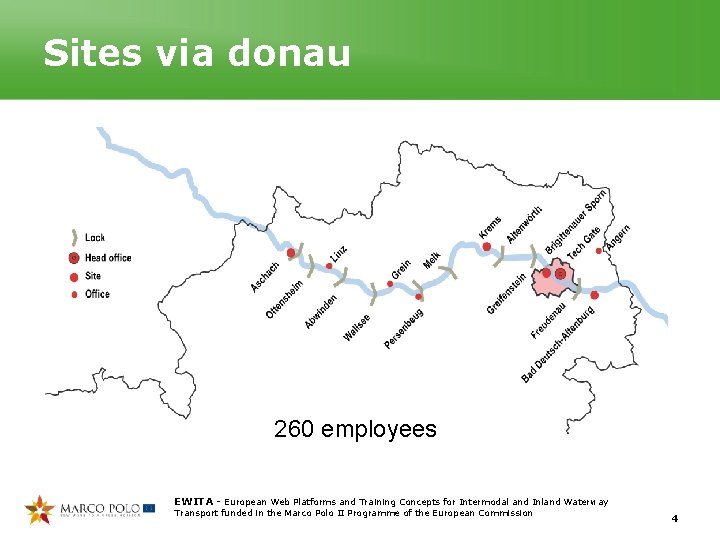 Sites via donau 260 employees EWITA - European Web Platforms and Training Concepts for Sites via donau 260 employees EWITA - European Web Platforms and Training Concepts for