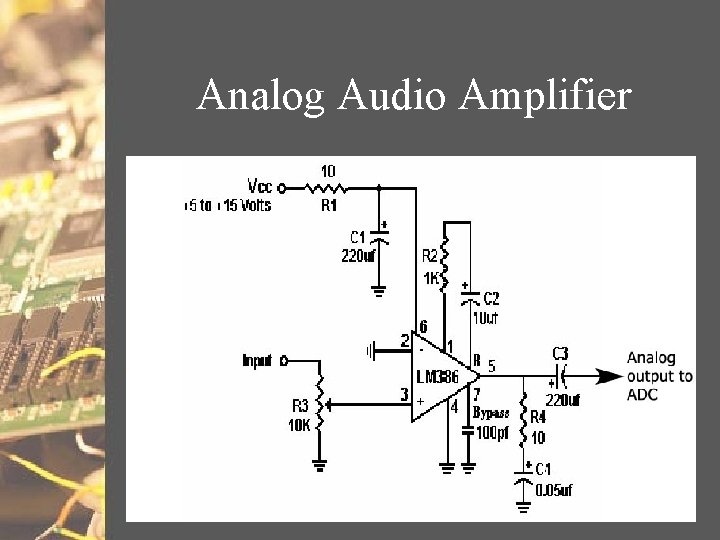 Analog Audio Amplifier 