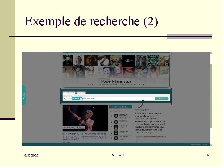 Exemple de recherche (2) 9/30/2020 MF Liard 12 
