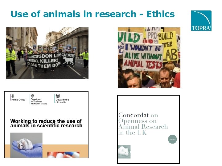 Use of animals in research - Ethics 