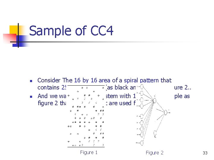 Sample of CC 4 n n Consider The 16 by 16 area of a