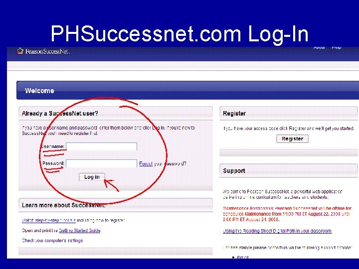 PHSuccessnet. com Log-In 