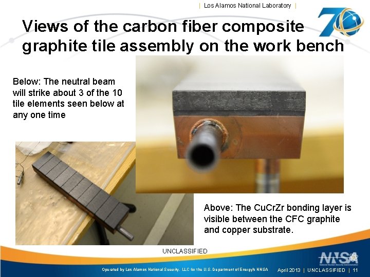 | Los Alamos National Laboratory | Views of the carbon fiber composite graphite tile
