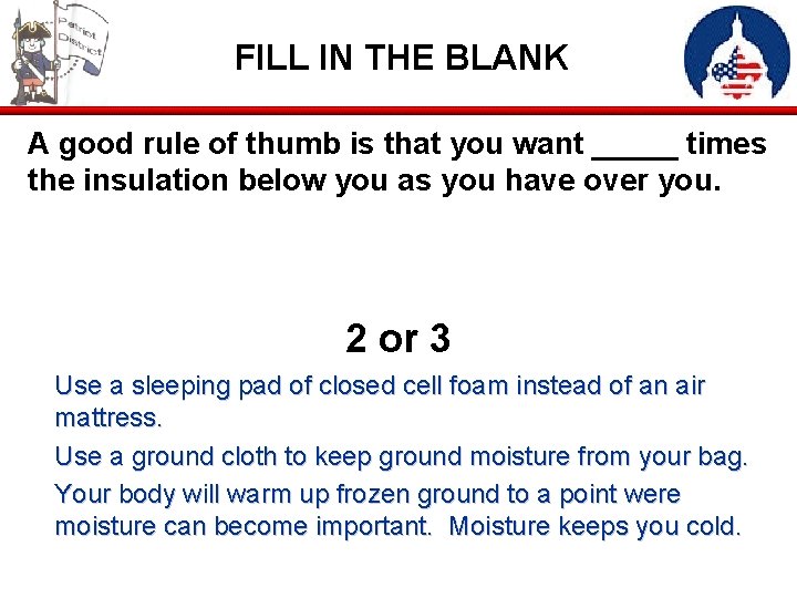 FILL IN THE BLANK A good rule of thumb is that you want _____