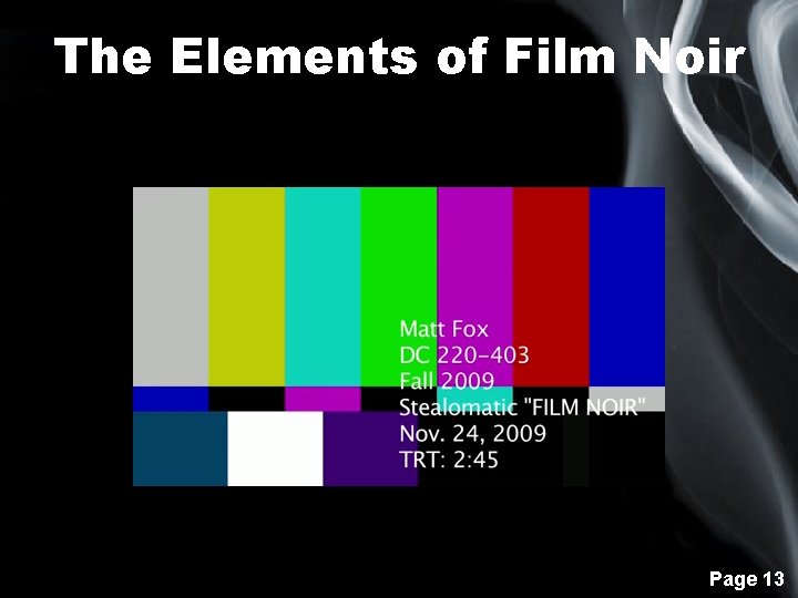 The Elements of Film Noir Page 13 