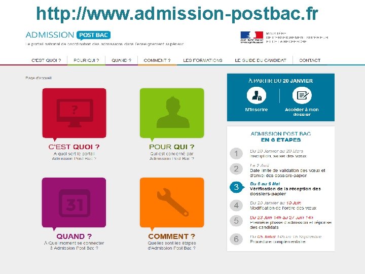 http: //www. admission-postbac. fr Rectorat de l’académie de Poitiers – SAIIO – APB 2014