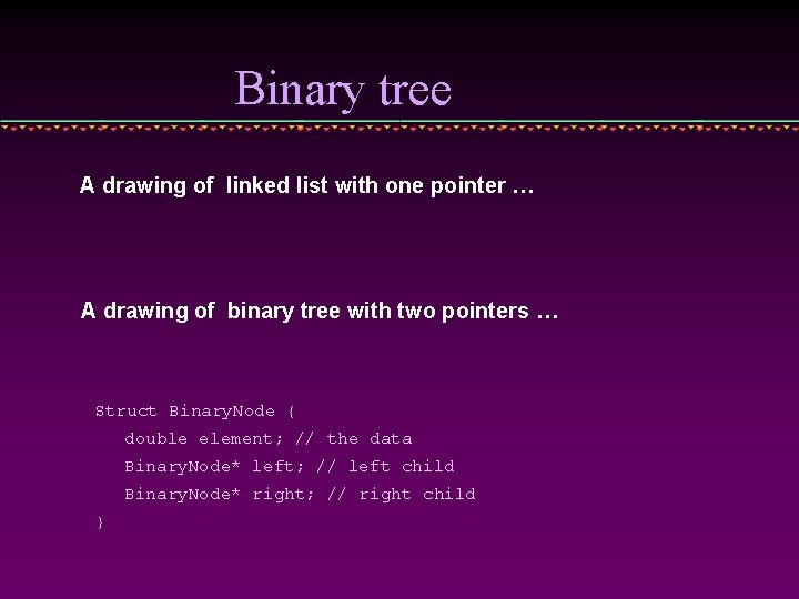 Binary tree A drawing of linked list with one pointer … A drawing of