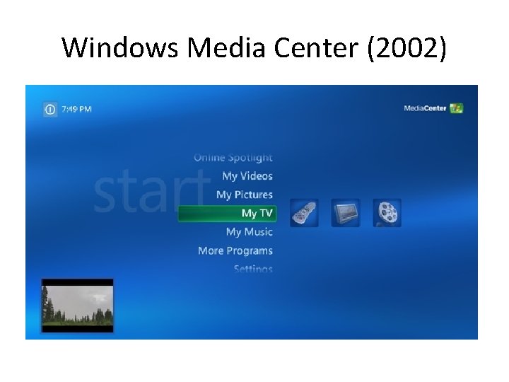 Windows Media Center (2002) 