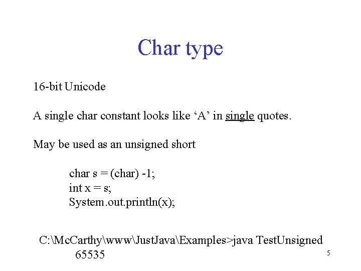 Week 2 Just Java By Linden Chapters 4