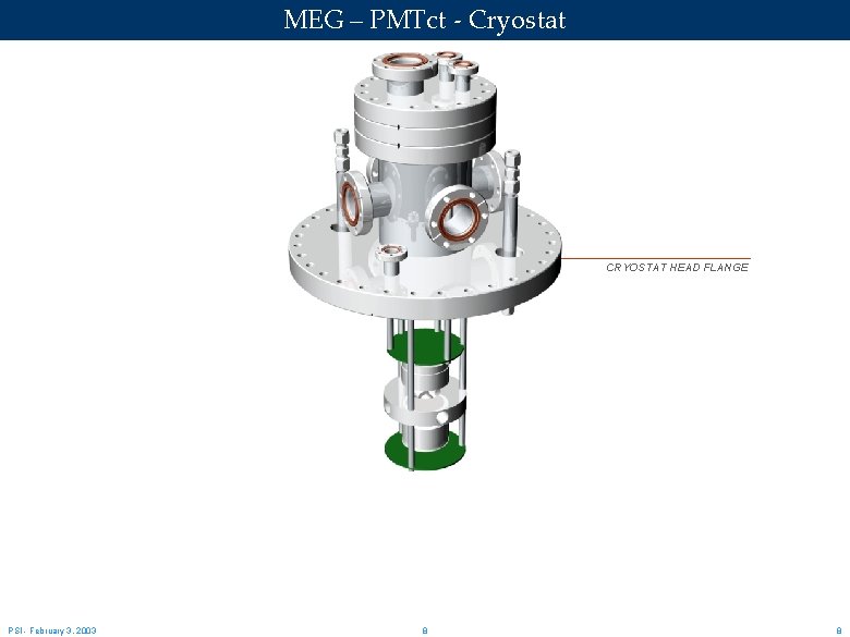 MEG – PMTct - Cryostat CRYOSTAT HEAD FLANGE PSI - February 3, 2003 8