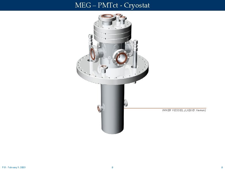 MEG – PMTct - Cryostat INNER VESSEL (LIQUID Xenon) PSI - February 3, 2003