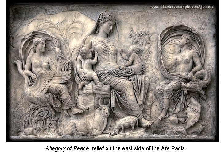 Allegory of Peace, relief on the east side of the Ara Pacis 