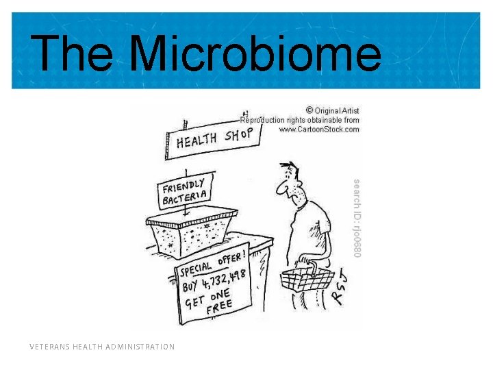 The Microbiome VETERANS HEALTH ADMINISTRATION 