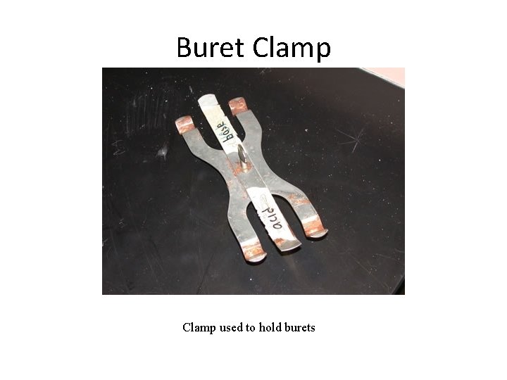 Buret Clamp used to hold burets 