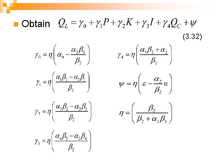 n Obtain (3. 32) 