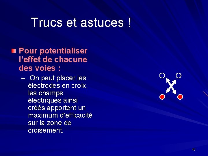 Trucs et astuces ! Pour potentialiser l’effet de chacune des voies : – On Trucs et astuces ! Pour potentialiser l’effet de chacune des voies : – On
