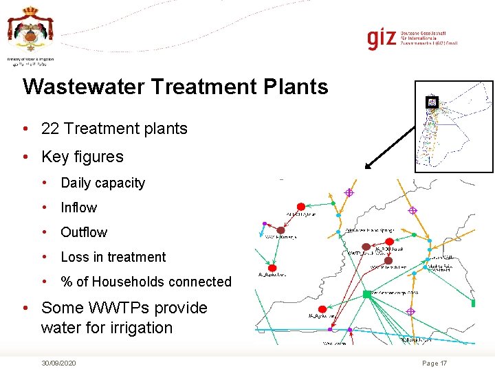 Wastewater Treatment Plants • 22 Treatment plants • Key figures • Daily capacity •