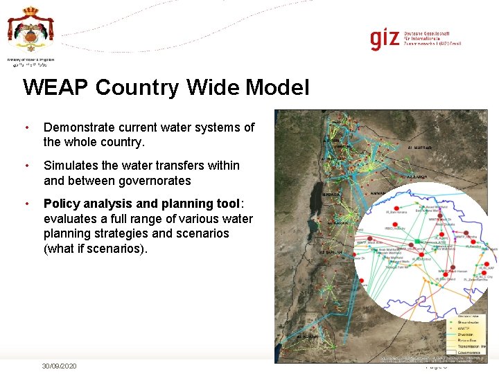 WEAP Country Wide Model • Demonstrate current water systems of the whole country. •