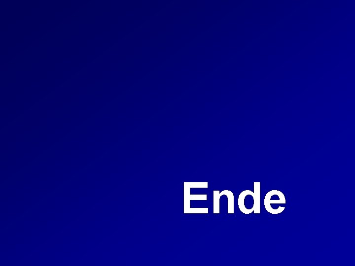 Ende 