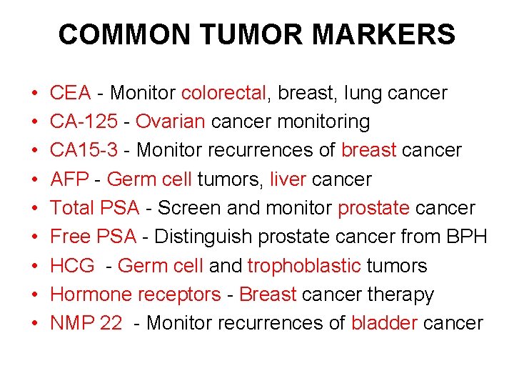 Aplicaţii clinice ale markerilor tumorali PSA total şi PSA liber