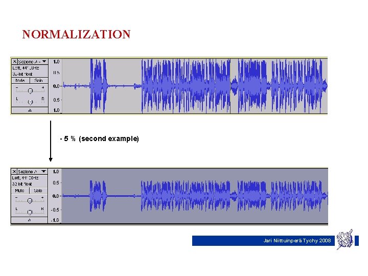NORMALIZATION - 5 % (second example) Jari Niittuinperä Tychy 2008 