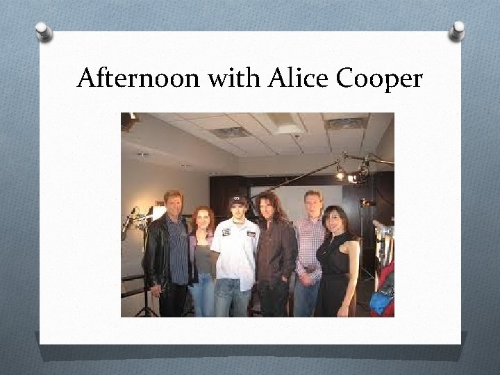 Afternoon with Alice Cooper 