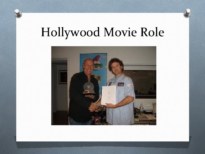 Hollywood Movie Role 