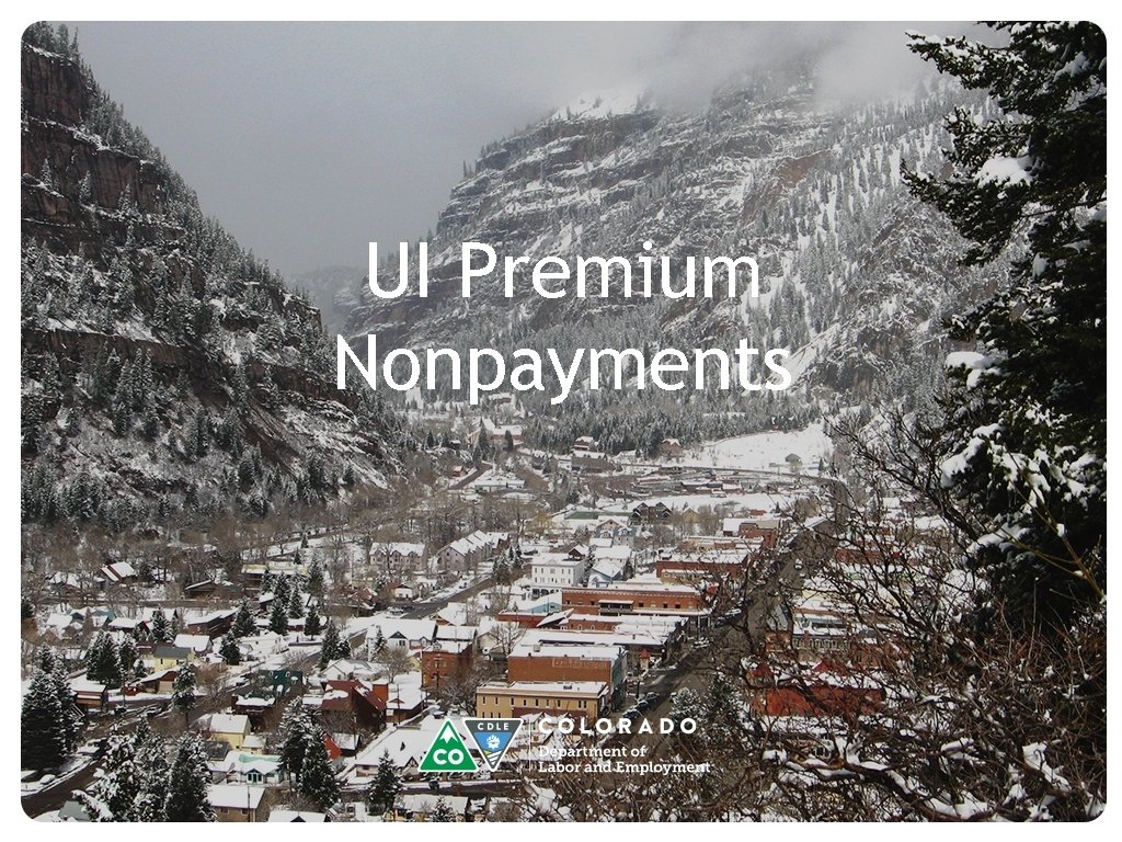 UI Premium Nonpayments UI Premium Nonpayments