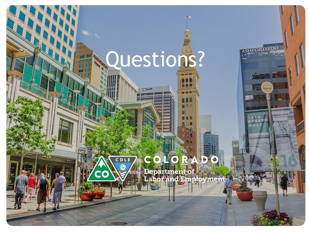 Questions? Questions?