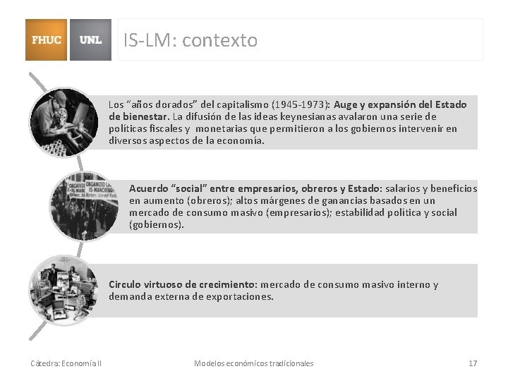 IS-LM: contexto Los “años dorados” del capitalismo (1945 -1973): Auge y expansión del Estado IS-LM: contexto Los “años dorados” del capitalismo (1945 -1973): Auge y expansión del Estado