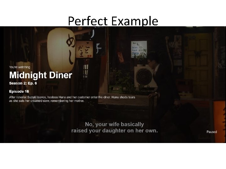 Perfect Example Perfect Example