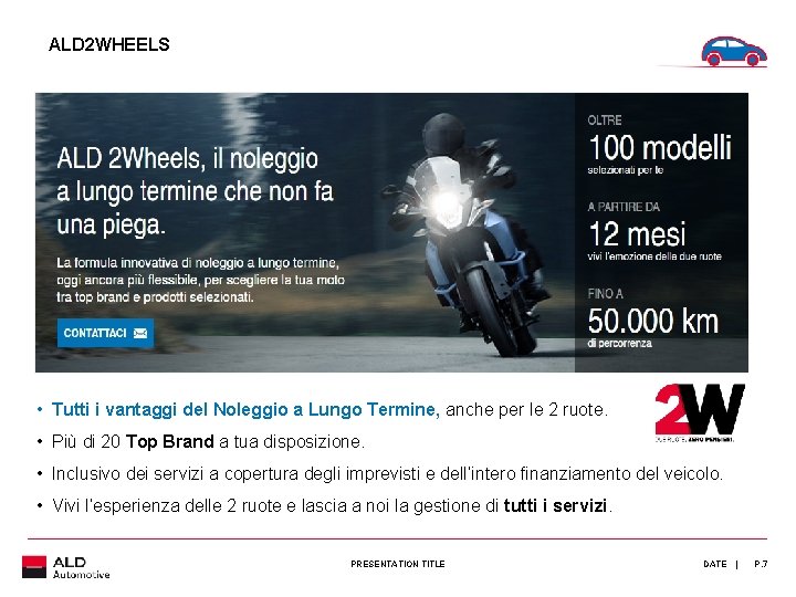 ALD 2 WHEELS • Tutti i vantaggi del Noleggio a Lungo Termine, anche per