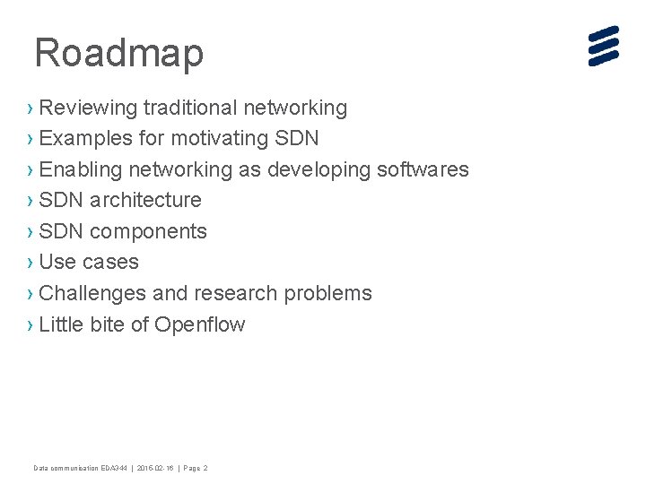 An Introduction To Softwaredefined Networking Sdn Zhang Fu