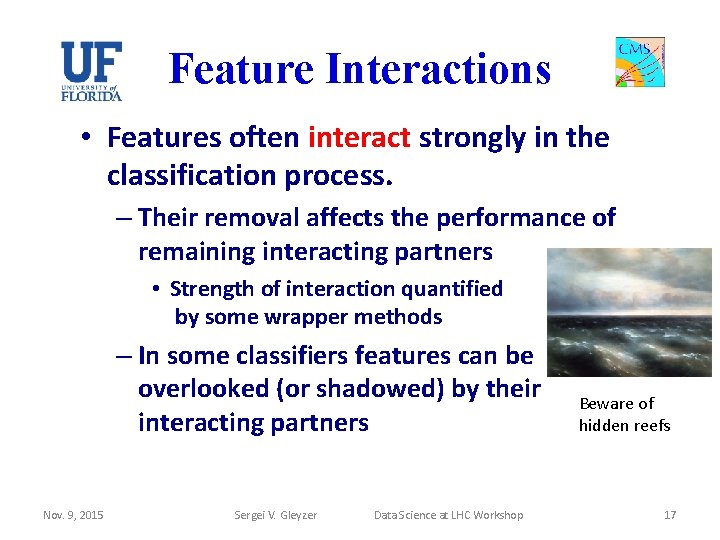Feature Selection Topics Sergei V Gleyzer Data Science