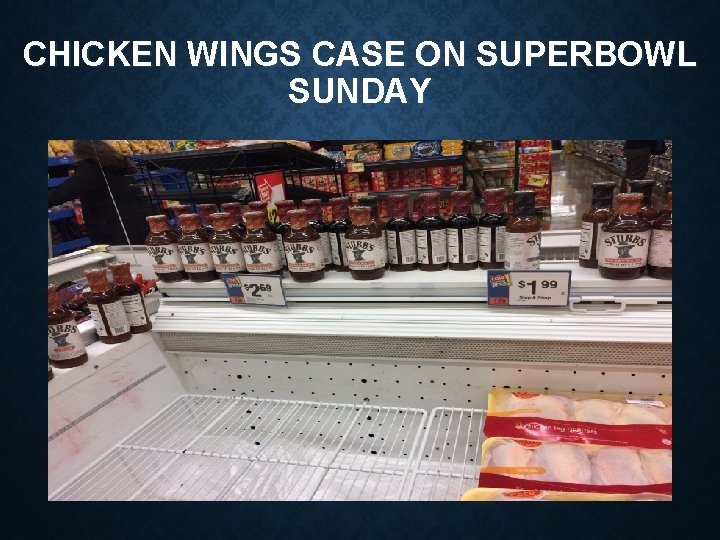 CHICKEN WINGS CASE ON SUPERBOWL SUNDAY CHICKEN WINGS CASE ON SUPERBOWL SUNDAY
