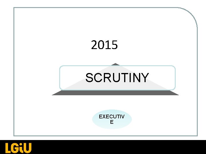2015 SCRUTINY EXECUTIV E 2015 SCRUTINY EXECUTIV E