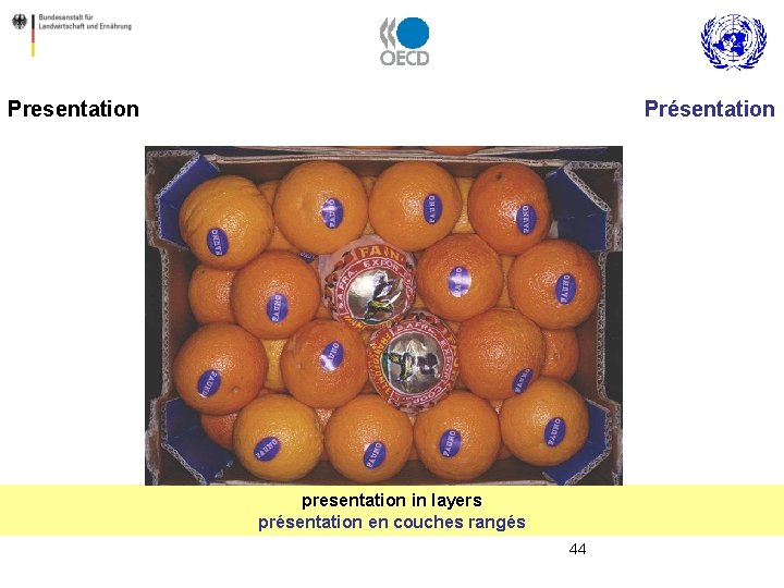 Presentation Présentation presentation in layers présentation en couches rangés 44 