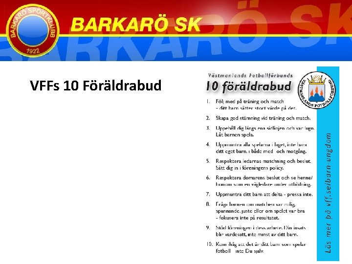 VFFs 10 Föräldrabud 