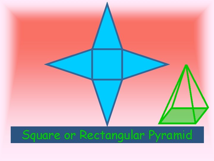 Square Rectangular What or solid will this net. Pyramid form? 