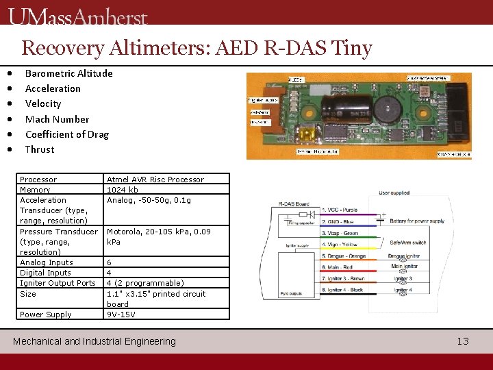 Recovery Altimeters: AED R-DAS Tiny Barometric Altitude Acceleration Velocity Mach Number Coefficient of Drag