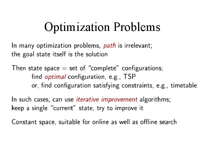 Optimization Problems 