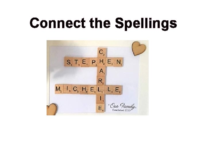 Connect the Spellings 