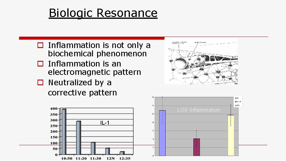 Biologic Resonance o Inflammation is not only a biochemical phenomenon o Inflammation is an