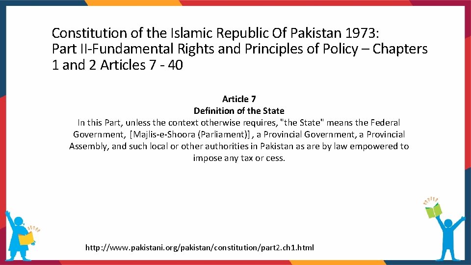 Constitution of the Islamic Republic Of Pakistan 1973: Part II-Fundamental Rights and Principles of